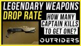 OUTRIDERS – Legendary Drop Rate EARLY Findings – Legendary Weapon Drop Chance in Legendary Farm
