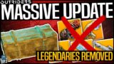 OUTRIDERS – MASSIVE PATCH INCOMING – LEGENDARIES REMOVED FROM CHESTS – LOOT NERF – CHEATERS & MORE
