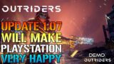 Outriders: DEMO New Update Will Make PlayStation Players Happy! (Update 1.07 Patch Notes)