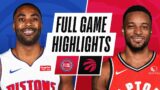 PISTONS at RAPTORS | FULL GAME HIGHLIGHTS | March 3, 2021
