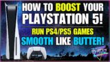 PlayStation 5 Performance BOOST Option! Run Games Smooth! PS5 News!