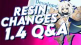 RESIN Changes? Genshin Impact Patch 1.4 News & Official Q&A Update | Genshin News