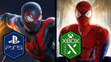 Spiderman PS5 vs Xbox Series X Comparison