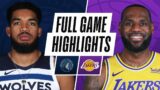 TIMBERWOLVES at LAKERS | FULL GAME HIGHLIGHTS | March 16, 2021