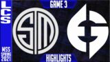 TSM vs EG Highlights Game 3 | LCS Mid Season Showdown Playoffs | Team Solomid vs Evil Geniuses