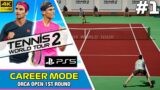 Tennis World Tour 2 PS5 Career Mode #1 | FIRST LOOK AND FIRST IMPRESSIONS | 4K 60 FPS Gameplay