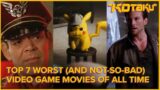 The Worst (And Not-So-Bad) Video Game Movies
