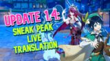 Update 1.4 Livestream + Translation! – Genshin Impact