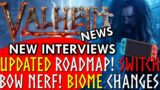 VALHEIM NEWS! New Biomes Only On New Worlds! LORE And New NPCS! PVP Plans! Switch Port Possible?