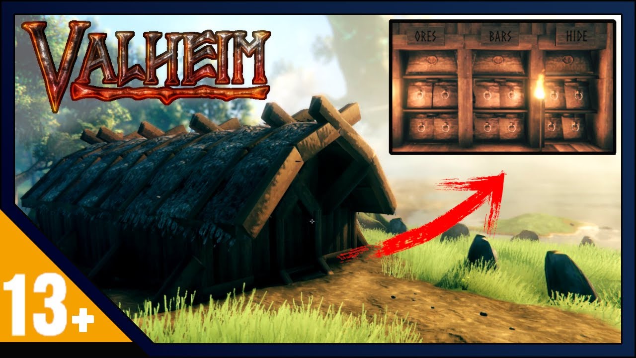 Valheim How To Build Storage House & Storage System (Build Guide