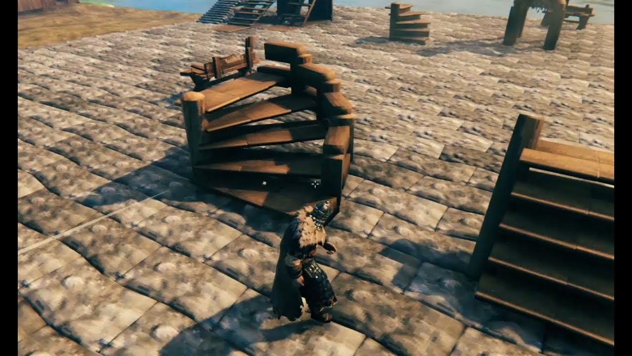 Valheim Lets Build Stairs/Spiral Staircase Game videos