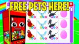 WIN FREE PETS FROM CLAW MACHINE (ADOPT ME RICH SERVER)