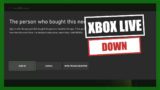Xbox Live Is DOWN –  Can't Sign In – ( UK ) Series X – Servers Down
