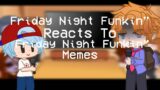 FNF react to FNF Memes || Gacha Club || Friday Night Funkin' || Flashing Lights
