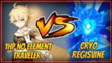 1HP Traveler VS Cryo Regisvine – Playing Genshin Impact With No Elements