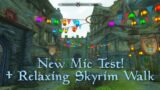 ASMR | NEW MIC! Walking around Skyrim | Music & Ambience | Blue Yeti X