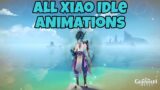 All Xiao Idle Animations | Genshin Impact