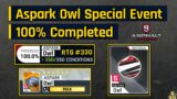 Asphalt 9 | Aspark Owl Special Event – 100% Completed | RTG #330