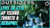 BEST AP TURRET TECHNO FOR CT15 GOLDS! | Technomancer Anomaly Build | Outriders Endgame Guide