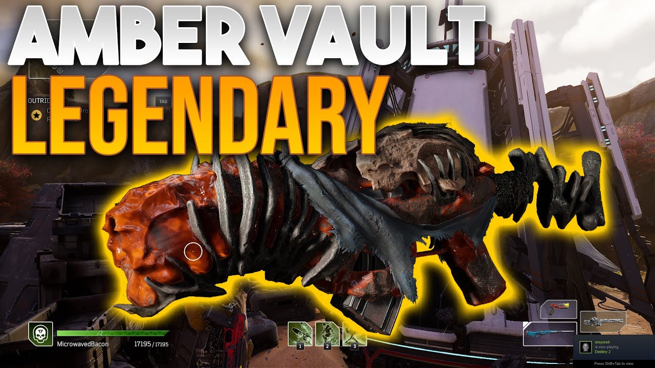 BEST LEGENDARY WEAPON?! Outriders Amber Vault Double Gun! Killing Spree