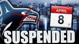 BREAKING: CANUCKS SUSPENDED FOR A WEEK DUE TO PROTOCOL (THREE GAMES POSTPONED) Vancouver NHL News
