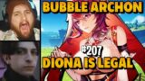 BUBBLE ARCHON | DIONA IS LEGAL? | GENSHIN IMPACT FUNNY MOMENTS PART 207