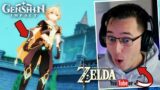 Breath Of The Wild YouTuber Plays Genshin Impact for the FIRST TIME and Loves it!