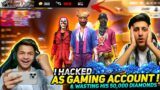 Deleting A_S Gaming Account ID Hack Prank And Wasting 20,000 Diamond's Garena free fire