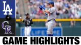 Dodgers vs. Rockies Game Highlights (4/4/21) | MLB Highlights