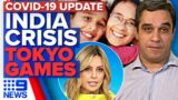 Families divided by India travel ban, Tokyo Games update | Coronavirus | 9 News Australia