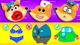 Fox Family Dress up funny costumes in video game – amazing cartoon video for kids #1474