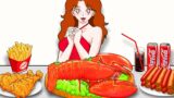 Friday Night Funkin Vs Gaint Alaska Lobster Mukbang – GV Animations Mukbang