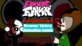 Friday Night Funkin corruption mod (browser history meme)