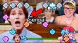 Friday night funkin' but senpai is real and there's a mod about it