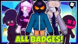 HOW TO GET ALL 3 BADGES in FRIDAY NIGHT FUNK ROLEPLAY (FNF) | ROBLOX