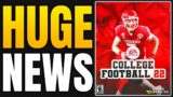 HUGE News for the NEW College Football Video Game