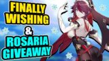 I'm finally wishing on my first Limited Banner + Rosaria Giveaway Inside | Genshin Impact