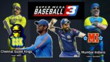 IPL teams playing BASEBALL – Chennai Super Kings vs Mumbai Indians CSK vs MI – Super Mega Baseball 3