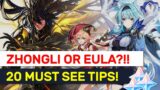 IS Zhongli OR Eula Right For You? 20 Things To Consider!! | Genshin Impact