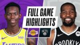 LAKERS at NETS | FULL GAME HIGHLIGHTS | April 10, 2021