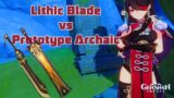 Lithic Blade VS Prototype Archaic (Comparison) | Genshin Impact