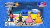 Mario Party 4 SS2 Minigame Mode EP 01 – Mega Board Mayhem Mario,Luigi,Peach,Daisy