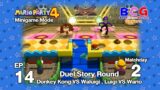 Mario Party 4 SS2 Minigame Mode EP 14 – Duel Round Donkey Kong VS Waluigi , Luigi VS Wario