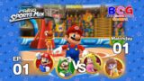 Mario Sports Mix Basketball EP 01 Match 01 Mario+Luigi VS Peach+Daisy