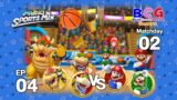 Mario Sports Mix Basketball EP 04 Match 02 Bowser+Bowser Jr. VS Mario+Luigi