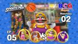 Mario Sports Mix Basketball EP 05 Match 02 Peach+Daisy VS Wario+Waluigi