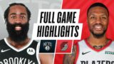NETS at TRAIL BLAZERS | FULL GAME HIGHLIGHTS | March 23, 2021