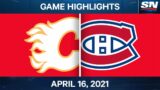 NHL Game Highlights | Flames vs. Canadiens – Apr. 16, 2021
