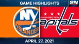 NHL Game Highlights | Islanders vs. Capitals – Apr. 27, 2021
