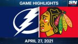 NHL Game Highlights | Lightning vs. Blackhawks – Apr. 27, 2021